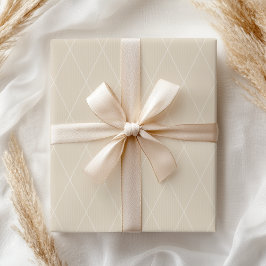 Pastel Diamond Shabby Geometrische Taupe Neutraal Cadeaupapier
