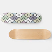 Pastel Diamonds Argyle Skateboard (Horizontaal)