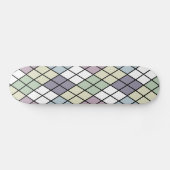 Pastel Diamonds Argyle Skateboard (Horizontaal)