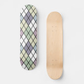 Pastel Diamonds Argyle Skateboard (Voorkant)