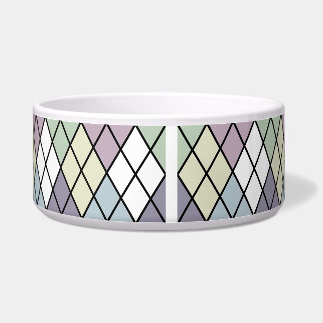 Pastel Diamonds Voerbakje (Voorkant)