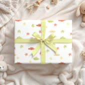 Pastel Dieren In Auto'S Baby Boy Neutraal Inpakpapier Vel