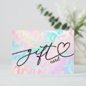 pastel dierenhuid cadeaubon (Staand voorkant)