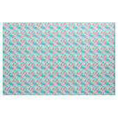 Pastel dierenprint met bloemen stof (Yard (91,4 cm))