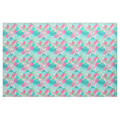 Pastel dierenprint met bloemen stof (Fat Quarter)
