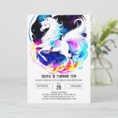 Pastel Digitaal Paard Verjaardag Kaart (Staand voorkant)