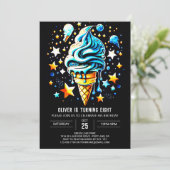 Pastel Digitale Chique Jongen Ijs Verjaardag Kaart (Staand voorkant)