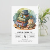 Pastel digitale detective verjaardag kaart (Staand voorkant)