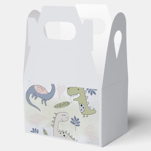 Pastel Dinosaur Bedankdoosjes (Geopend)