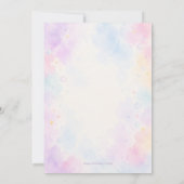 Pastel Dinosaur Birthday Invitation Editable Kaart (Achterkant)