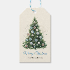 Pastel Disco Bal Ornament Kerstboom Custom Cadeaulabel