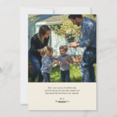 Pastel Disco Ball Ornament kerstboom Feestdagenkaart (Achterkant)