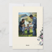 Pastel Disco Ball Ornament Kerstboom Foto Feestdagenkaart (Achterkant)