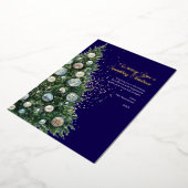 Pastel Disco Ball Ornament Kerstboom Foto Folie Feestdagenkaart (Gedraaid)