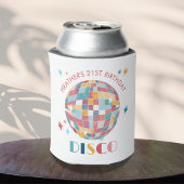 Pastel Disco Ball Verjaardagsfeestje Custom Blikjeskoeler