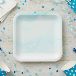Pastel disposable plates - Party paper plates Papieren Bordje