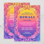 Pastel Diwali Elegance Kaart (Voorkant / Achterkant)