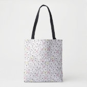Pastel Dog Pattern Canvas tas - Schattige en minim (Voorkant)