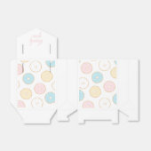 Pastel Donut Birthday Party Bedankdoosjes (Uitgevouwen)
