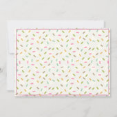 Pastel Donut Verjaardagsfeest Foto uitnodiging (Achterkant)