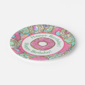 Pastel Donuts Happy Birthday Papieren Bordje (Gekanteld)