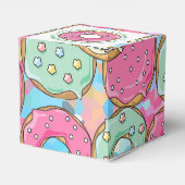 Pastel Donuts Verjaardagsfeest Thema Bedankdoosjes (Achterkant)