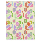 Pastel doodle elementen compositie tafelkleed (Voorkant)