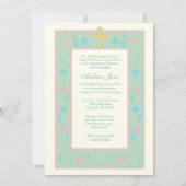 Pastel Doop Maria en Jezus Bloemen Kaart (Voorkant)