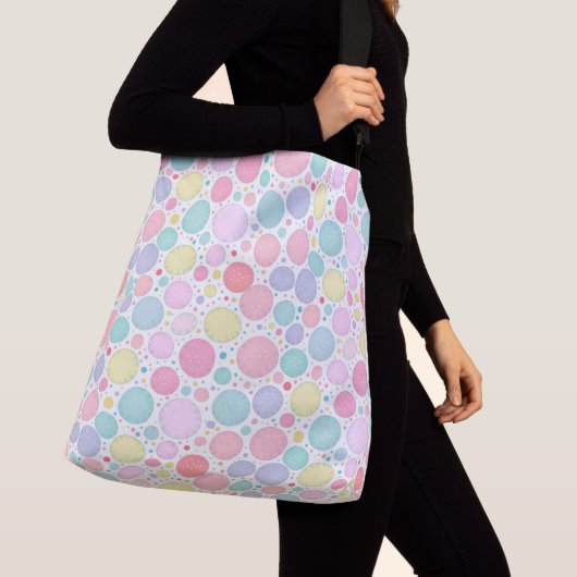 Pastel Dots Un-Perfect Pattern Crossbody Tas (Dichtbij)