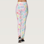 Pastel Dots Un-Perfect Pattern Leggings (Achterkant)