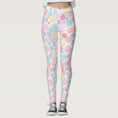 Pastel Dots Un-Perfect Pattern Leggings (Voorkant)