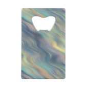 Pastel-draaikrompen Abstract Creditkaart Flessenopener (Voorkant)