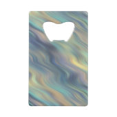 Pastel-draaikrompen Abstract Creditkaart Flessenopener (Achterkant)