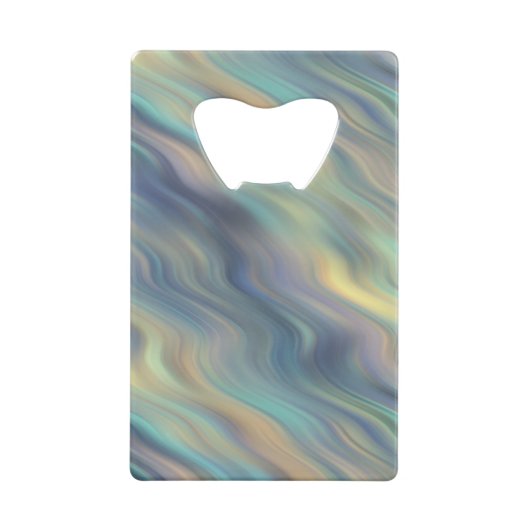 Pastel-draaikrompen Abstract Creditkaart Flessenopener (Achterkant)