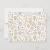 Pastel Draaimolen Kraam Briefkaart (Achterkant)