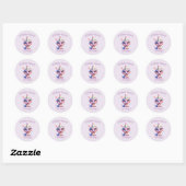Pastel Draak Verjaardagsavontuur Envelope Zegel (Vel)