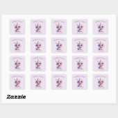Pastel Draak Verjaardagsavontuur Envelope Zegel (Vel)