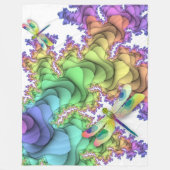 Pastel Dragonflies Fleece Blanket (Voorkant)
