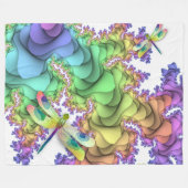 Pastel Dragonflies Fleece Blanket Deken (Voorkant (Horizontaal))