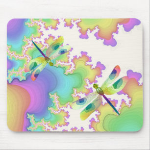 Pastel Dragonflies Mousepad Muismat