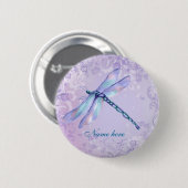 Pastel Dragonfly - Aanpassen Ronde Button 5,7 Cm (Voorkant /achterkant)
