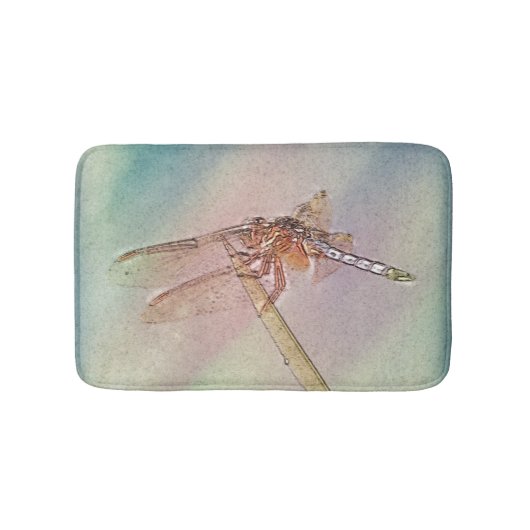 Pastel Dragonfly Badmat (Voorkant)
