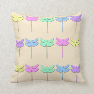 Pastel Dragonfly Pattern-Sierkussen Kussen