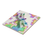 Pastel Dragonfly Tile Tegeltje (Zijkant)