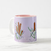 Pastel Dragonfly Tweekleurige Koffiemok (Voorkant links)