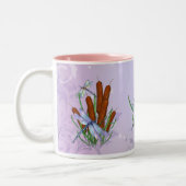 Pastel Dragonfly Tweekleurige Koffiemok (Links)