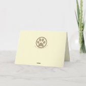 Pastel Drawing Chocolate Lab Wenskaart Kaart (Achterkant)