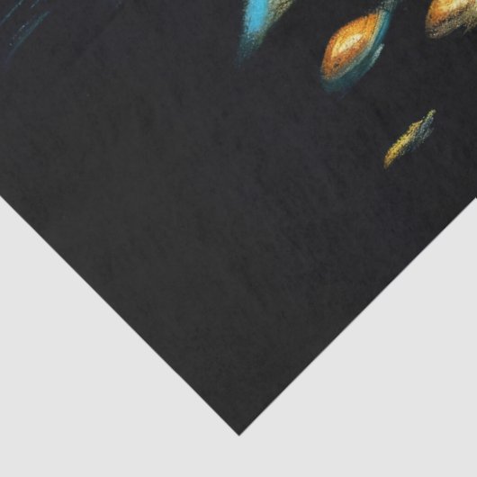 Pastel Drawing Duck op Water Tissuepapier (Detail)