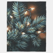 Pastel Drawing Pine Boughs Lichten Fleece Deken (Voorkant)