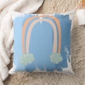 Pastel Dream blauw abstract Sierkussen (Deken)
